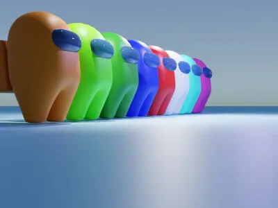 Among Us Characters 3D model