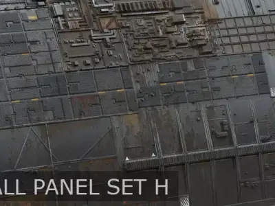 Scifi Wall Panel Texture Set G Texture Texture