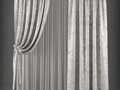 Curtain 3D model 280 Low-poly 3D model
