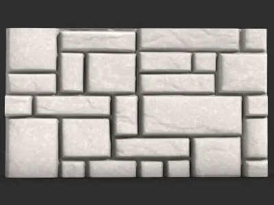 Massive Stone Rubble Wall Prop 3D print model purchase