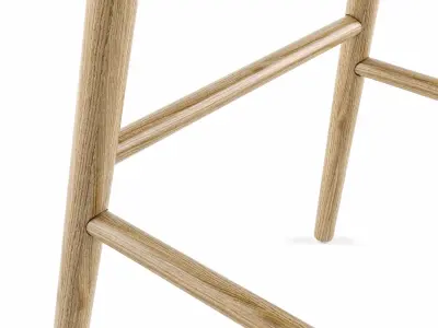 MUUTO Nerd Counter stool and Bar Stool 3D model