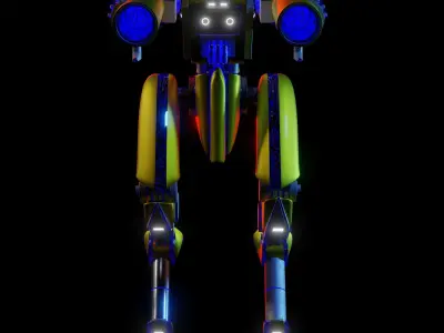 Mecha sci-fi robot 3D model