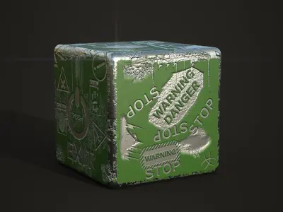 Sci-Fi Mystery Box Low-poly 3D model