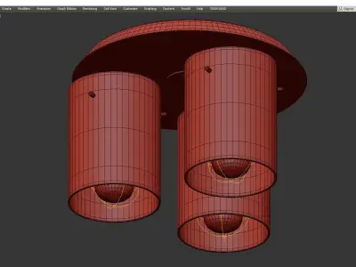 ALFA Atman Gold Black Low-poly 3D model