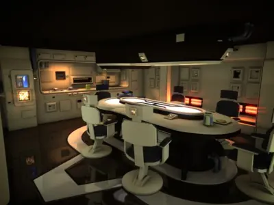 Spaceship Interior HD 1 3D model