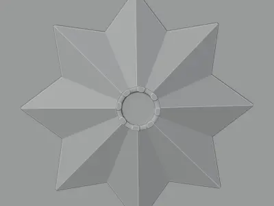 Eternal Flame of Uzbekistan with Animated Fire 3D model