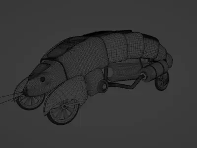 Crayfish 01 Low-poly 3D model