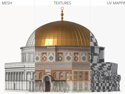  Hypostyle Friday Mosque Stone Facade Orange 