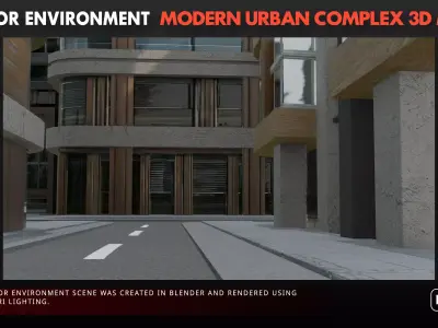 Modern Urban Complex 3D model