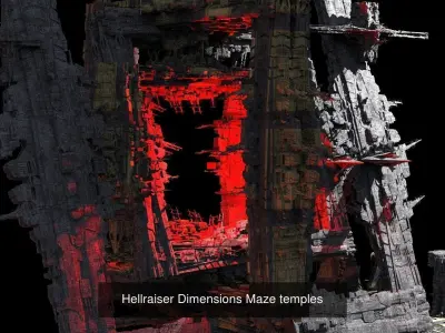 Hellraiser Cube City  3D Model Pack