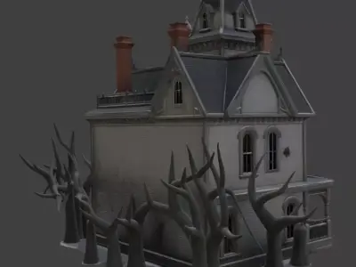 Haunted House 3D Model 3D model