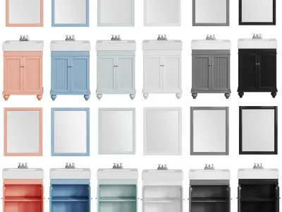 Furniture set 24 Lander Vanity 3D model