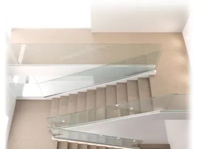 Modern interior stair 13 3D model