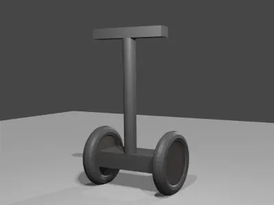 Low Poly Segway 3D model