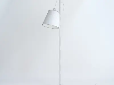 Modern scandinavian floor lamp by muuto 3D model