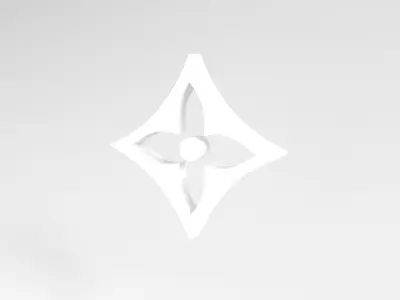 Louis Vuitton Pattern v1 004 Free low-poly 3D model