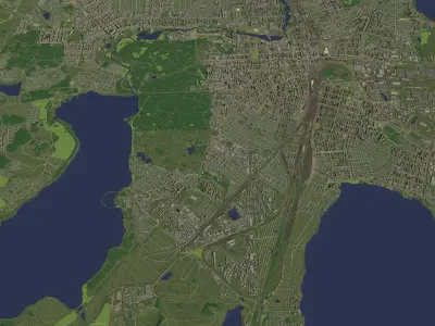 Chelyabinsk Russia - city and urban 3D model