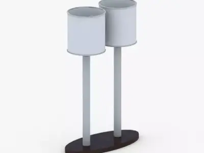 1381 - Table Lamp Low-poly 3D model