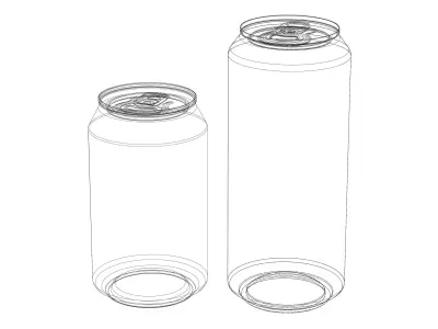 Standard Aluminum Can 3D model
