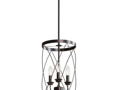  Iron Mini Chandelier 3D model