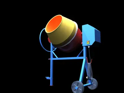 Cement mixer DESIGN 3D model