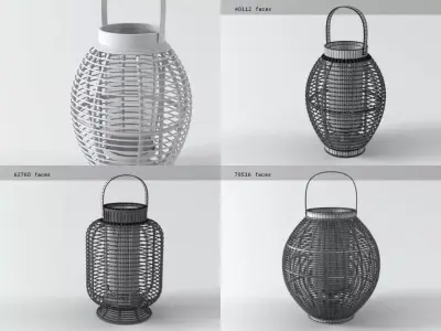 Mekong lanterns 3D model