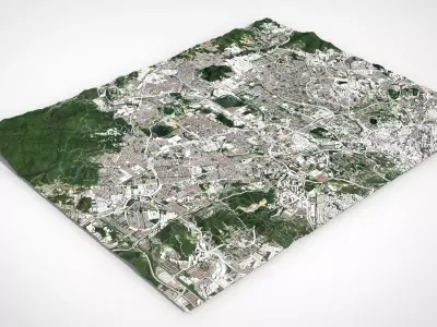 Cityscape Kuala Lumpur Malaysia 3D model