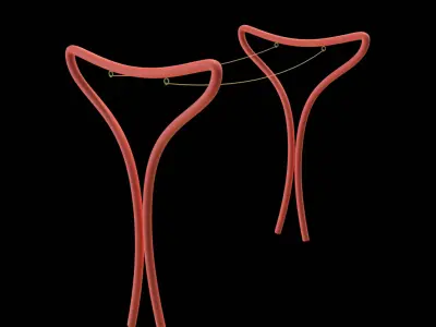 Clothes Drying Rack Low Poly 3D Model 3D model