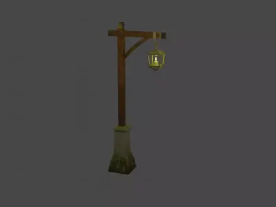 Medieval Street Light Free 3D model