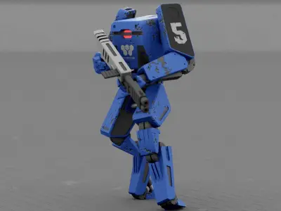 BATTLE DROID X-2000  RIGGED 3D model