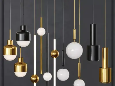 Pendant set 008 3D model