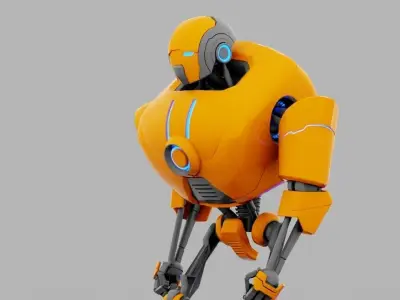 Android rigged - animated character 3D model