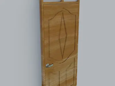 Modern Doors Low-poly 3D model