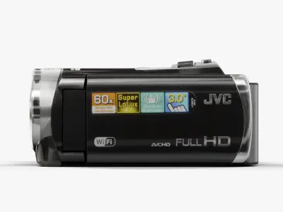 JVC EX310 camcorder Low-poly 3D model