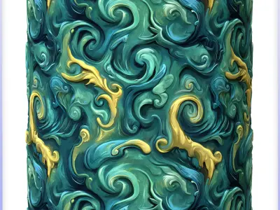 Stylized Water Seamless Texture Texture