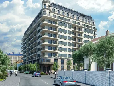 Residental Complex and Hotel 3D model