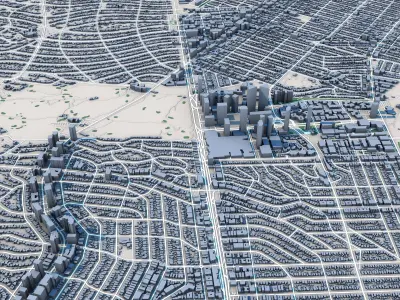 Beverly Hills City California 3D model