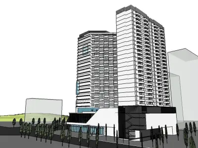 vacation spot-Resort-Fashion Leisure Hotel-0215 3D model