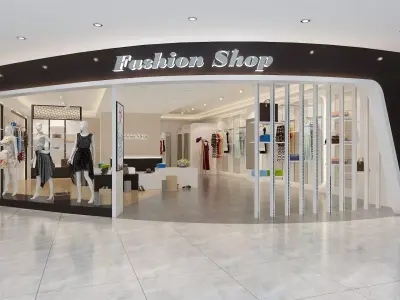 Clothing Store 05 3D model