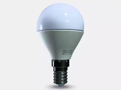 Wood-free LED light source E14 470 lumen 3D model