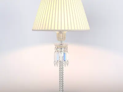 TORCH LAMP WHITE LAMPSHADE 3D model