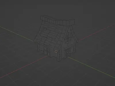 Cartoon house Free low-poly 3D model order