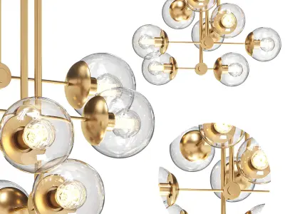 Drea 8 Light Pendant  3D model