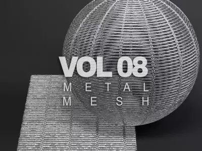Metal vol08 Mesh 8K Seamless PBR Materials Texture