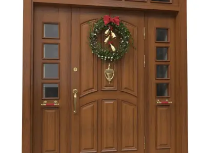 Entrance classic door 35 3D model