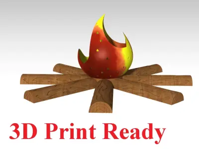 Fire Lamp 3D print model
