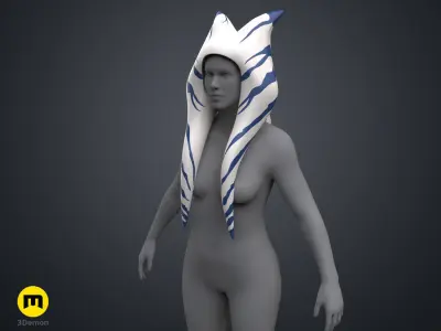Ahsokas Lekku Mold - Star Wars Rebels 3D print model