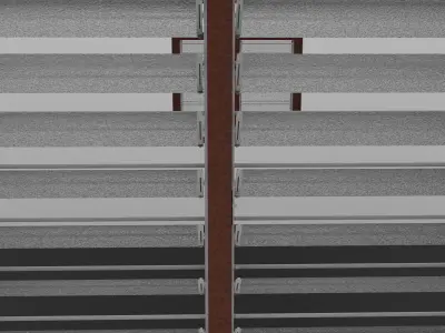 Nako window Low-poly 3D model