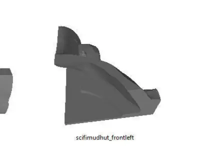 scifi mud hut - stl files 3D print model