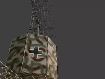 Freya german radar Wald camo 3D model